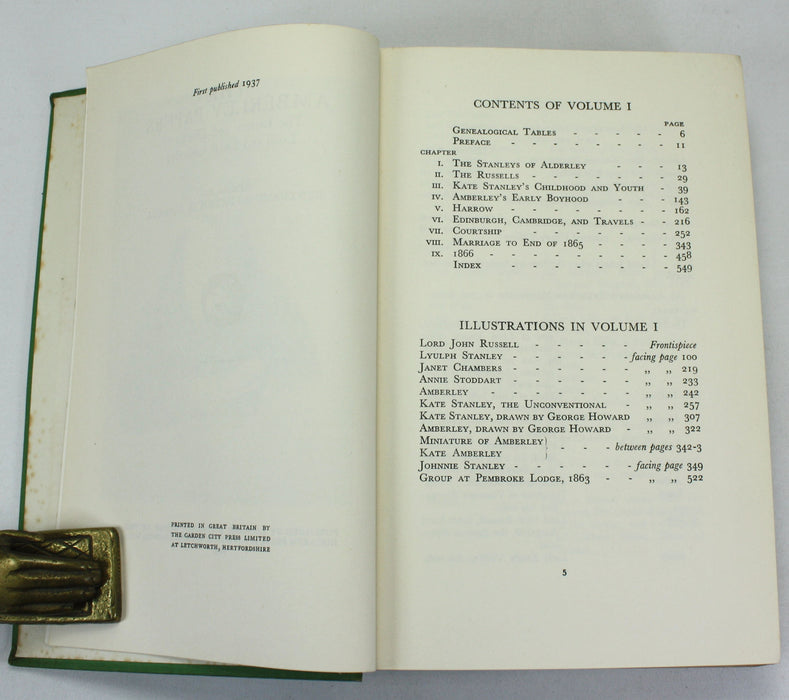 The Amberley Papers; the Letters and Diaries of Lord and Lady Amberley, Bertrand and Patricia Russell, 1937