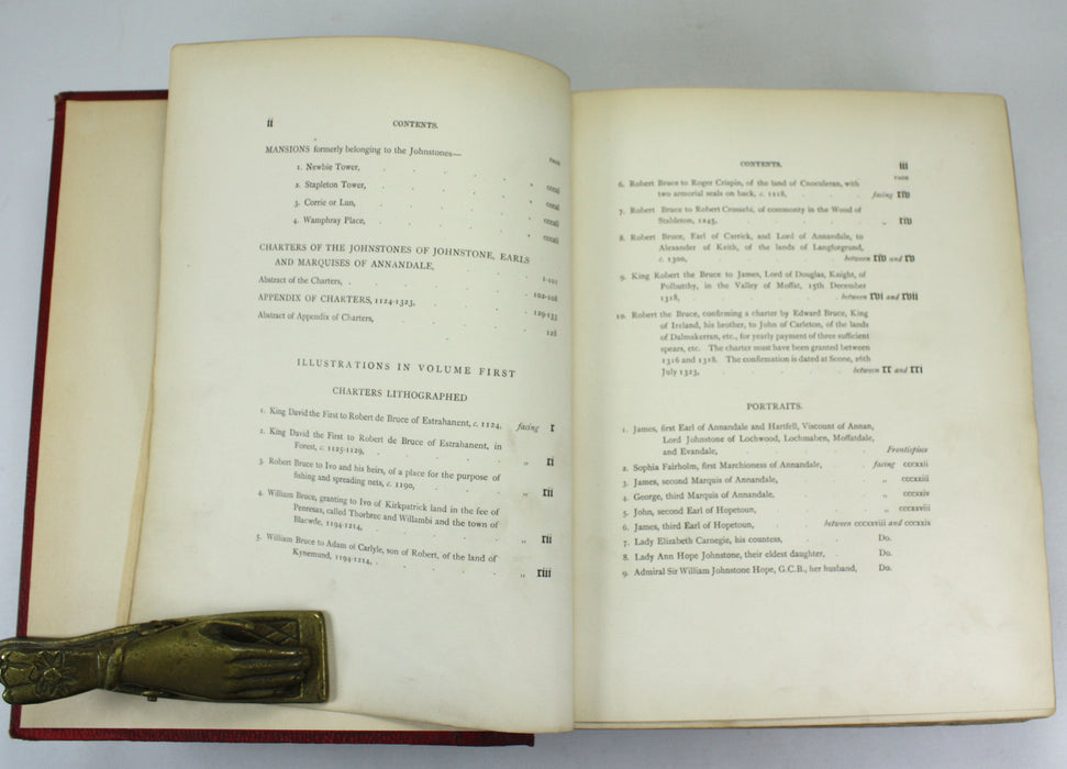The Annandale Family Book of the Johnstones, Earls and Marquises of Annandale, Sir William Fraser, 1894, Inscribed by Patrick Annandale