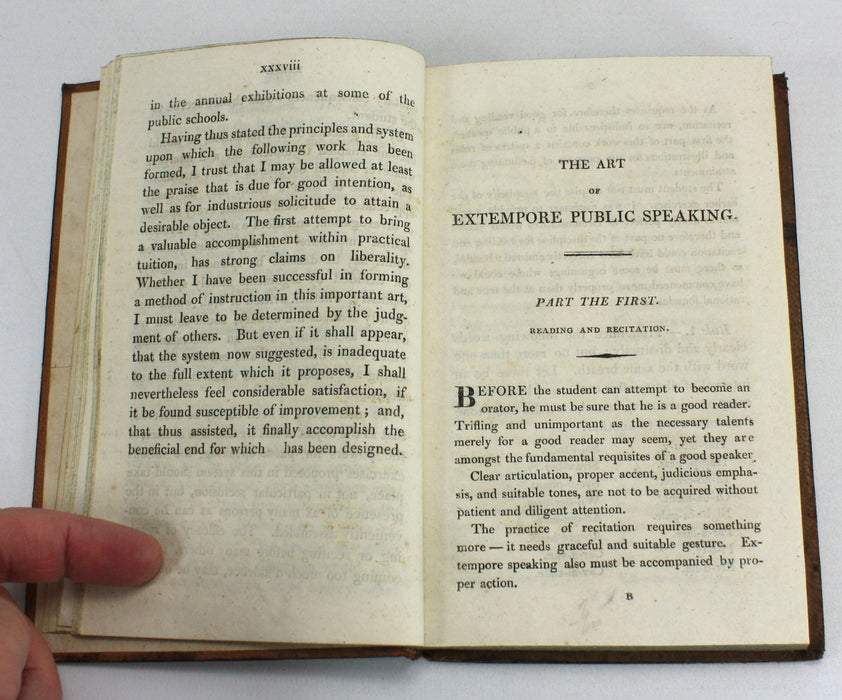 The Art of Public Speaking, Ex-tempore; Including A Course of Discipline, John Rippingham, 1819
