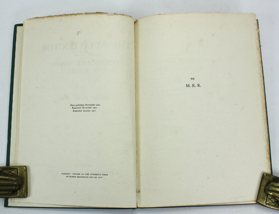 The Auld Doctor and Other Poems and Songs in Scots, David Rorie M.D., 1921
