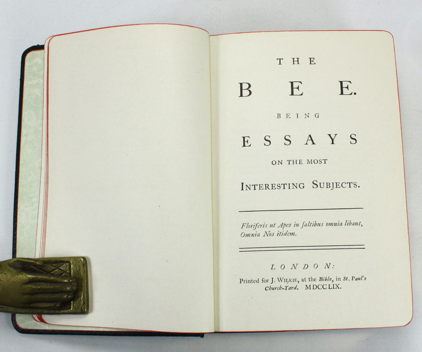 The Bee and Other Essays by Oliver Goldsmith, Together with the Life of Nash, 1914