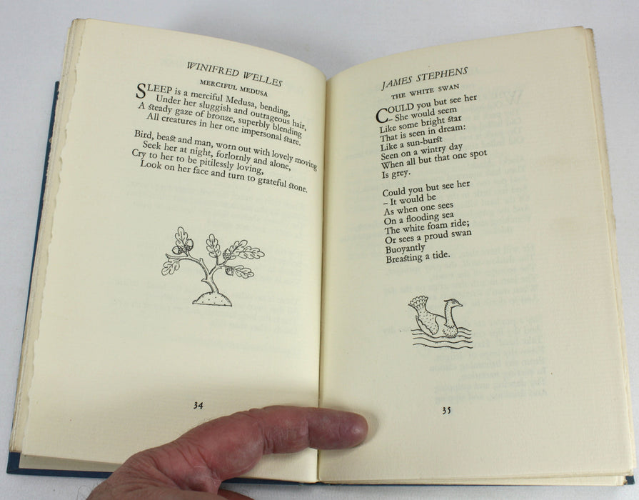 The Best Poems of 1932, Selected by Thomas Moult & Decorated by Elizabeth Montgomery; Signed by W.H. Davies