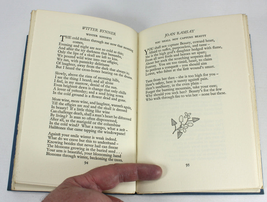 The Best Poems of 1932, Selected by Thomas Moult & Decorated by Elizabeth Montgomery; Signed by W.H. Davies