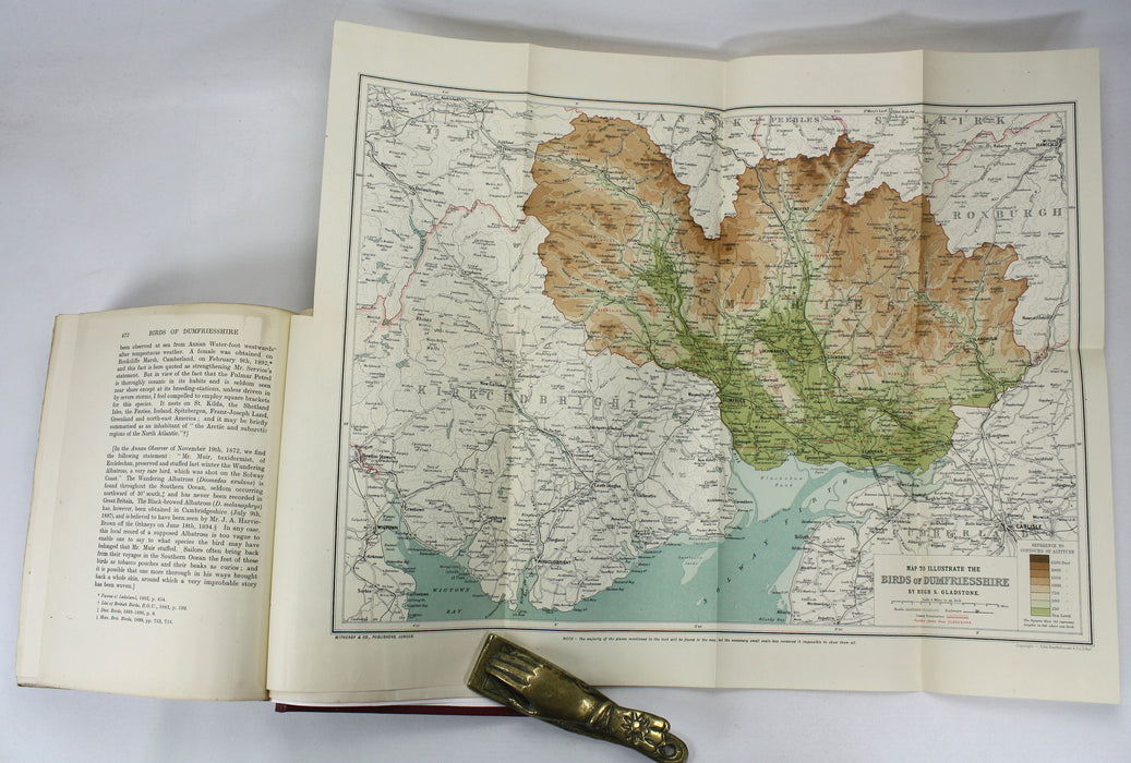 The Birds of Dumfriesshire, Hugh S. Gladstone, Numbered Limited Edition, 1910