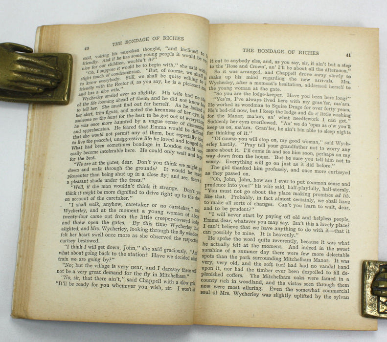 The Bondage of Riches, Annie S. Swan, Wright & Brown, c. 1920