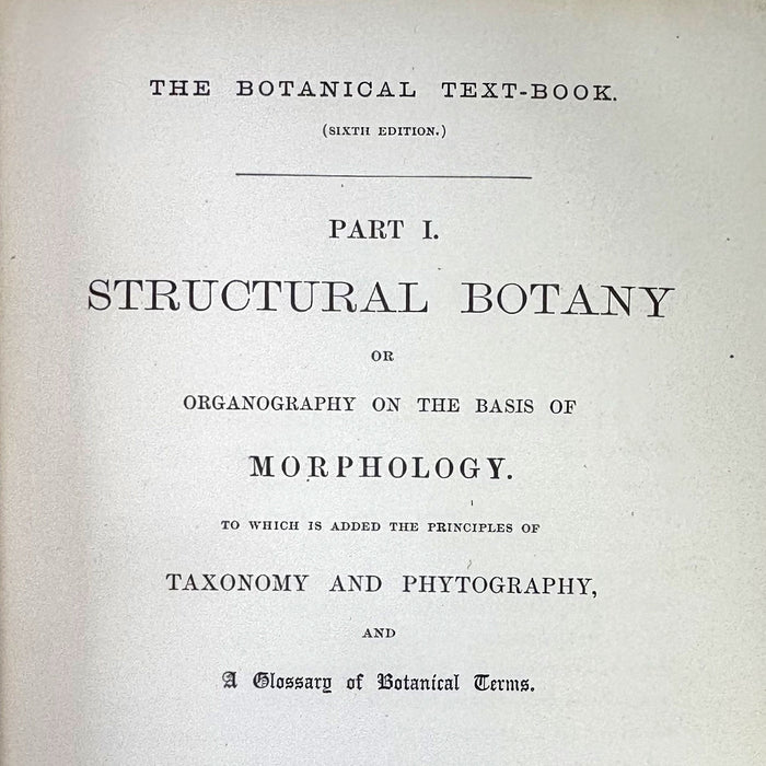 The Botanical Text-Book; Part I; Structural Botany or Organography on the Basis of Morphology, Asa Gray, 1880