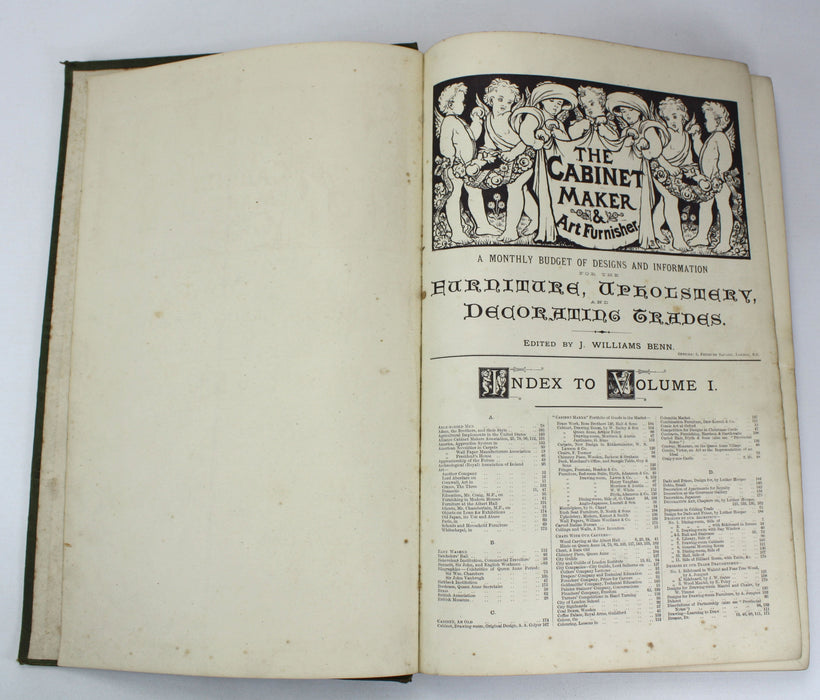 The Cabinet Maker & Art Furnisher, Volume I, J. Williams Benn, 1880-1881