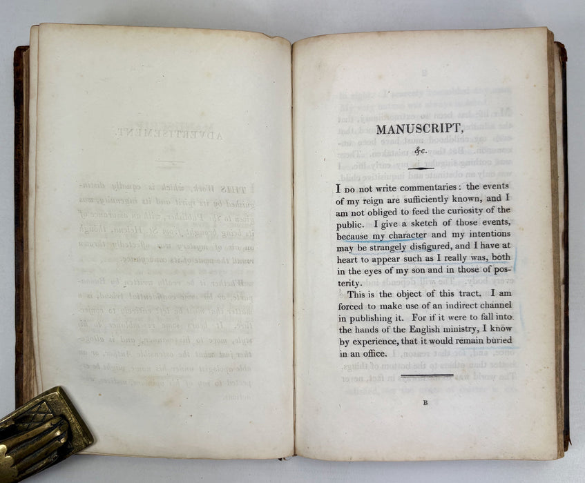 The Campaigns of Paris in 1814 & 1815; Translated from the French of P.F.F.J. Giraud by Edmund Bryce, 1816. Together with Manuscript Transmitted from St Helena by an Unknown Channel, Jacob Frederic Lullin de Chateauvieux, 1817