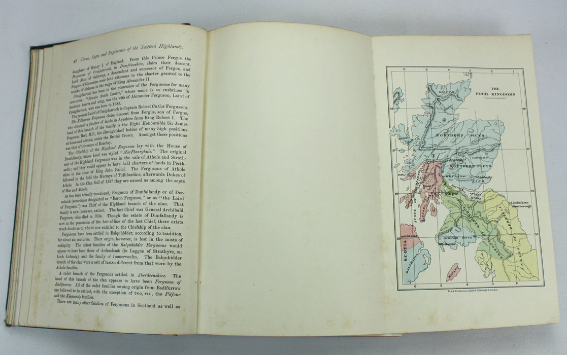 The Clans, Septs, and Regiments of the Scottish Highlands, Frank Adam, 1908 First edition, Author Signed