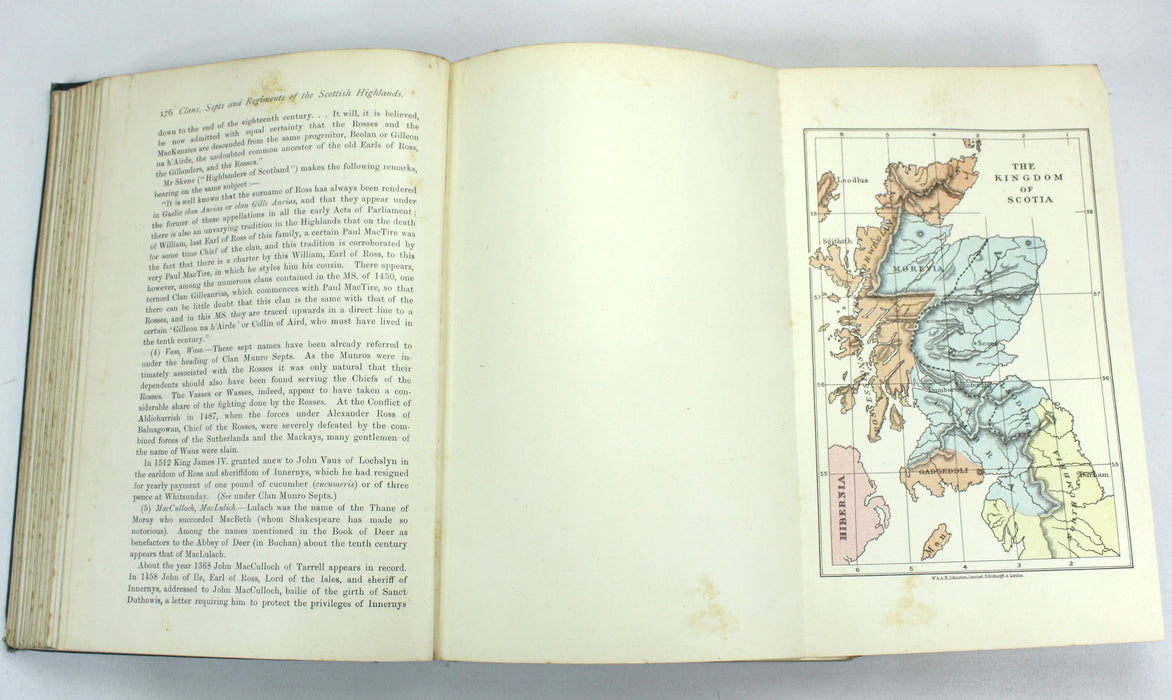 The Clans, Septs, and Regiments of the Scottish Highlands, Frank Adam, 1908 First edition, Author Signed