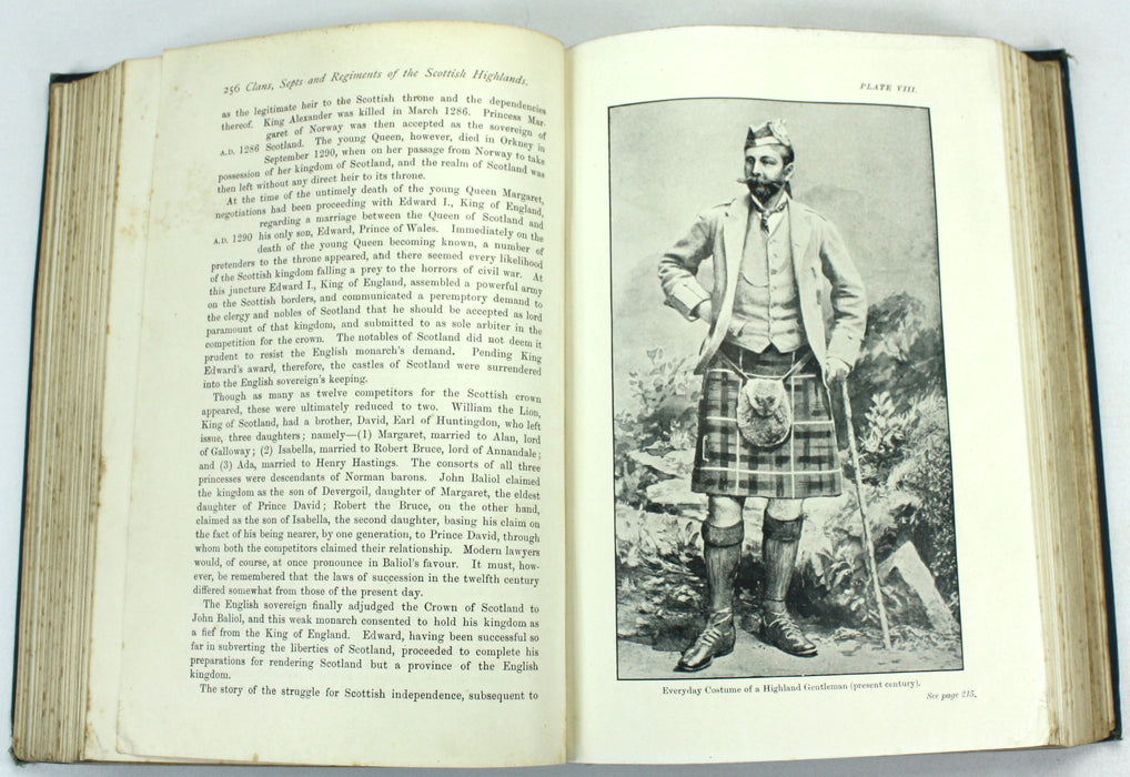 The Clans, Septs, and Regiments of the Scottish Highlands, Frank Adam, 1908 First edition, Author Signed