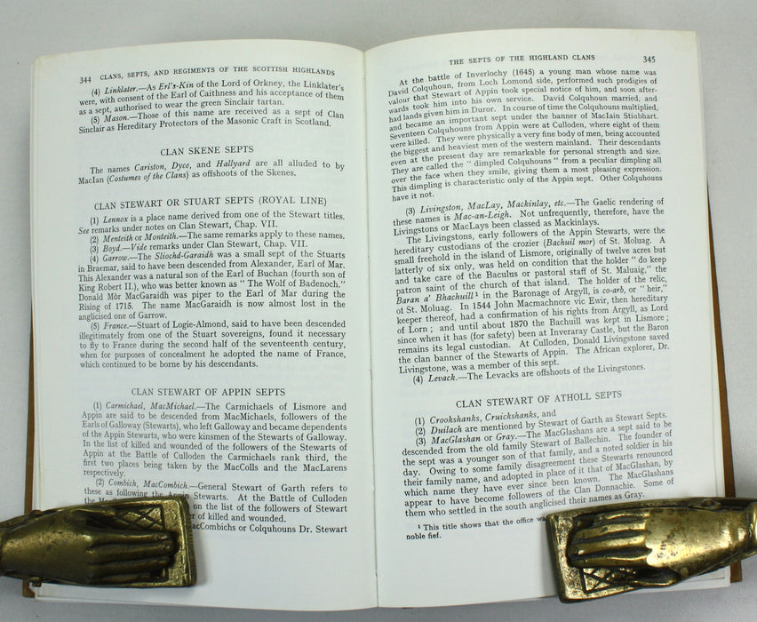The Clans, Septs, and Regiments of the Scottish Highlands, Frank Adam, Revised Thomas Innes of Learney, 1977