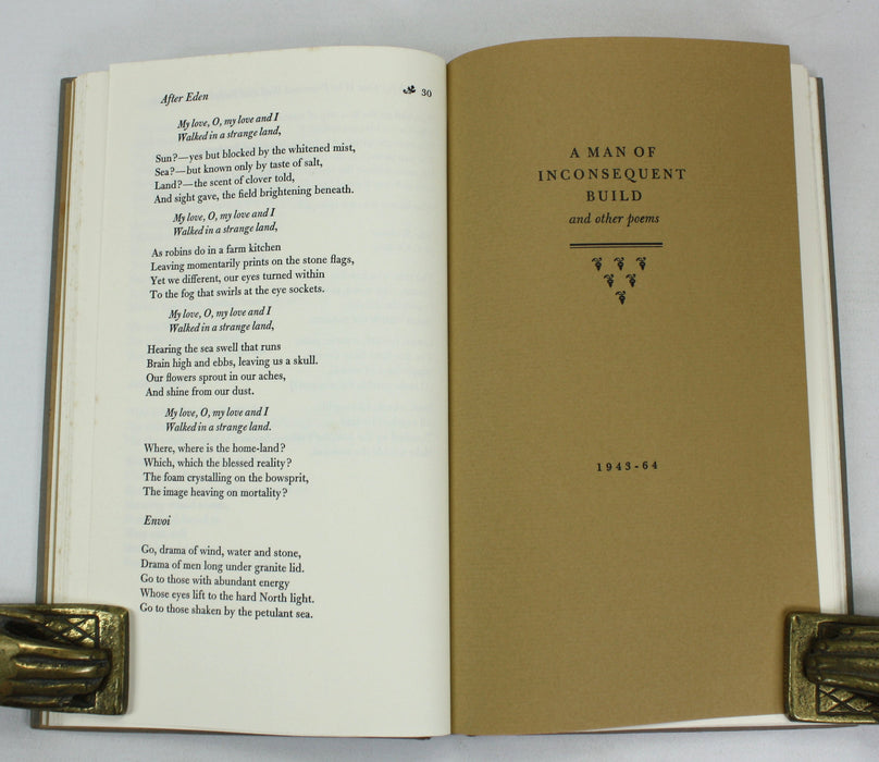 The Collected Poems of George Bruce, 1971, Signed Presentation copy from the poet to sculptor, Pilkington Jackson