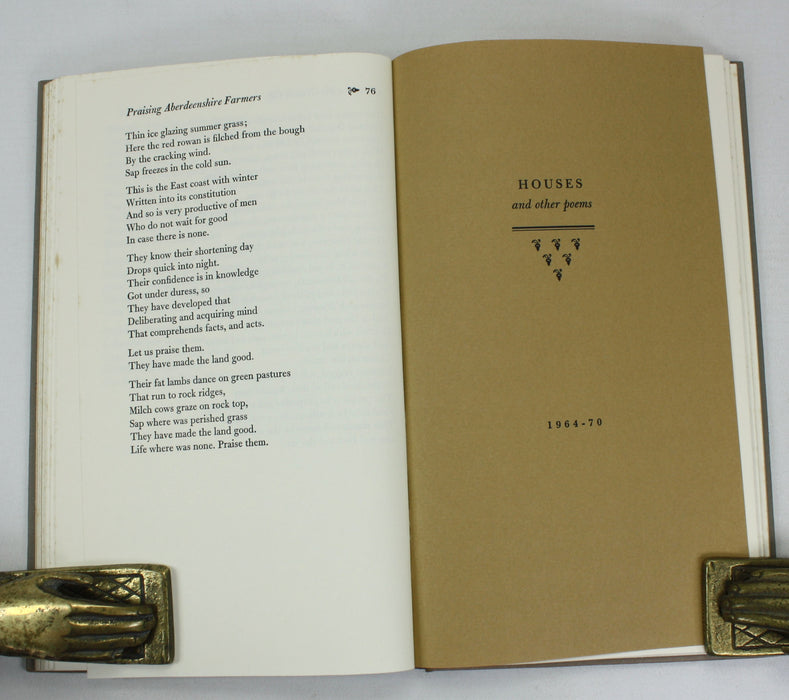 The Collected Poems of George Bruce, 1971, Signed Presentation copy from the poet to sculptor, Pilkington Jackson