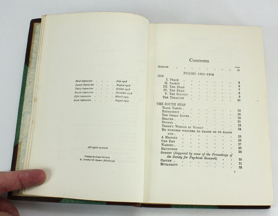 The Collected Poems of Rupert Brooke: With a Memoir, 1919.