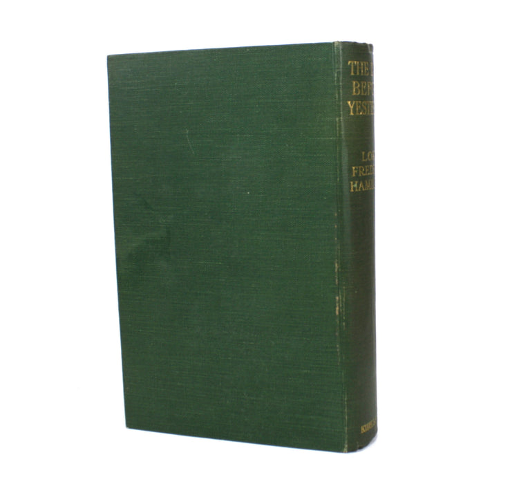 The Days Before Yesterday, Lord Frederic Hamilton, 1920