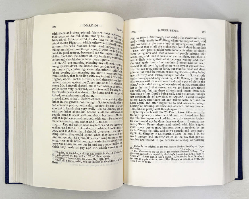 The Diary of Samuel Pepys 1659-1669, edited by Henry B. Wheatley, 3 volumes complete, G. Bell and Sons, 1928