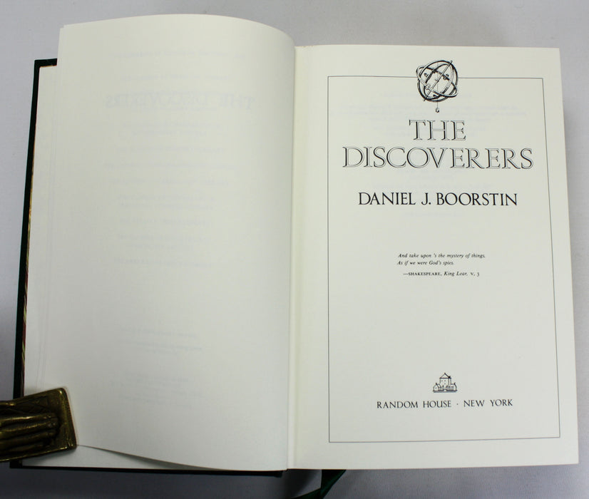 The Discoverers; A History of Man's Search to Know His World and Himself, Daniel J. Boorstin, Gryphon Editions 1990