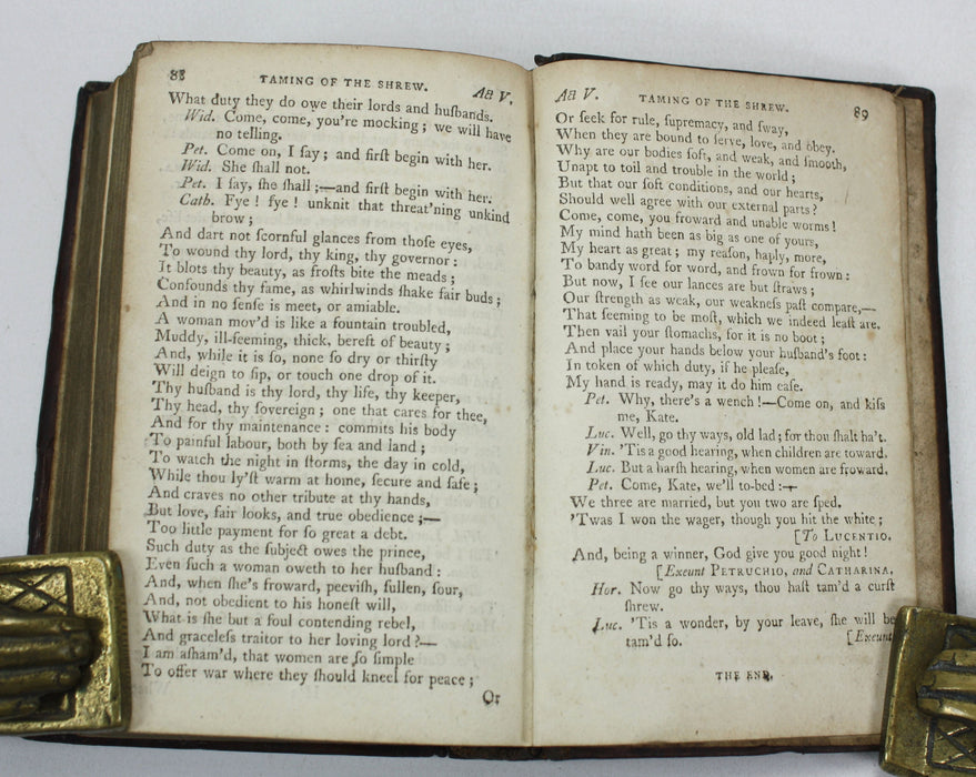 The Dramatic Writings of William Shakespeare, Volume Eighth; Othello, Richard II, All's Well That Ends Well, Taming of the Shrew, R. Morison, Perth, 1798