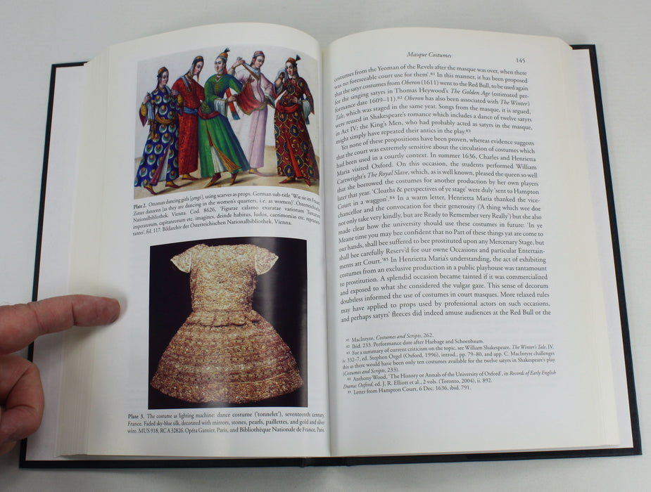 The Early Stuart Masque; Dance, Costume, and Music, Barbara Ravelhofer, inscribed by author