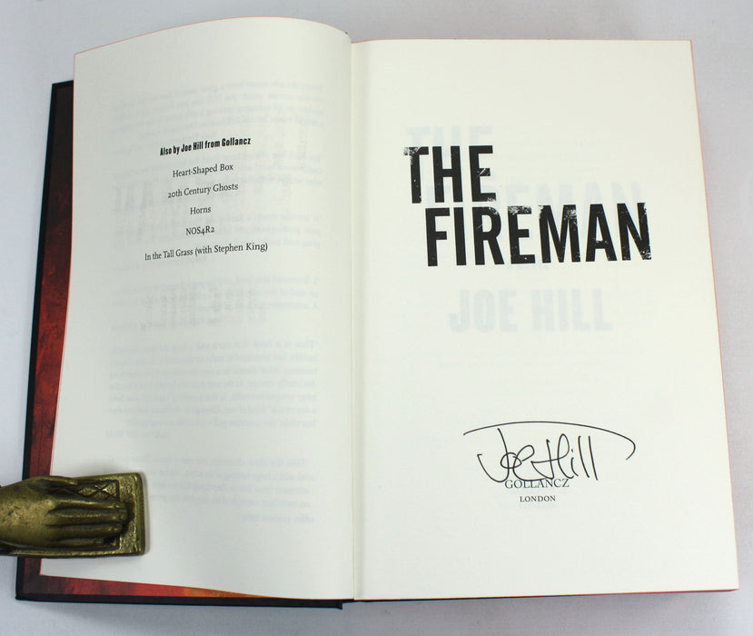 The Fireman, by Joe Hill, Signed first UK edition, 2016