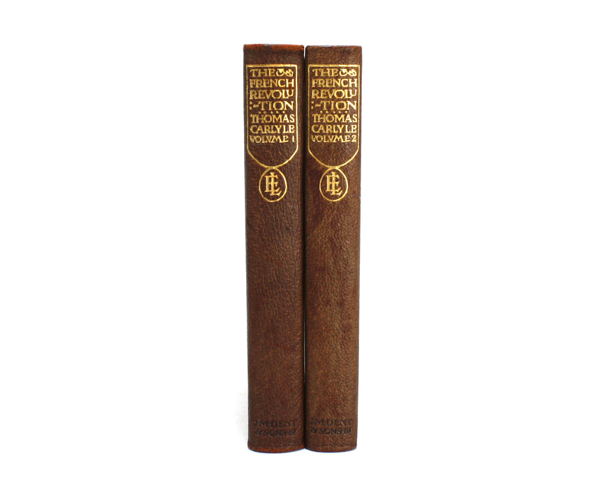 The French Revolution; A History, by Thomas Carlyle, 2 Volume Set, 1914