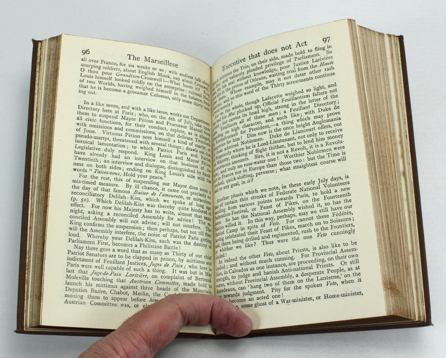 The French Revolution; A History, by Thomas Carlyle, 2 Volume Set, 1914