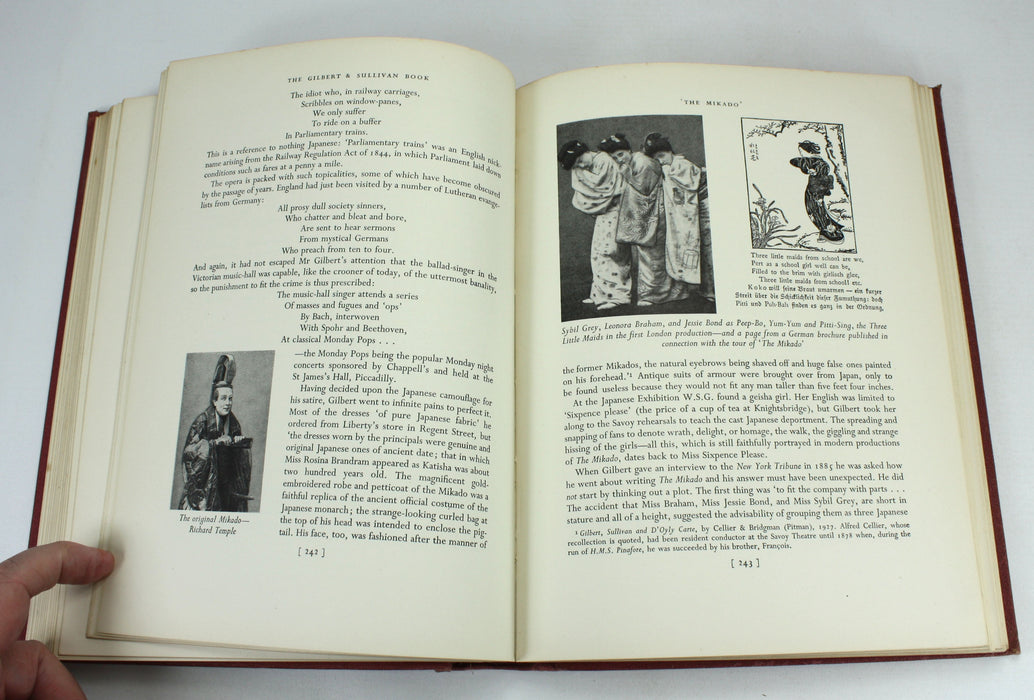 The Gilbert & Sullivan Book, Leslie Baily, 1952, signed by the author