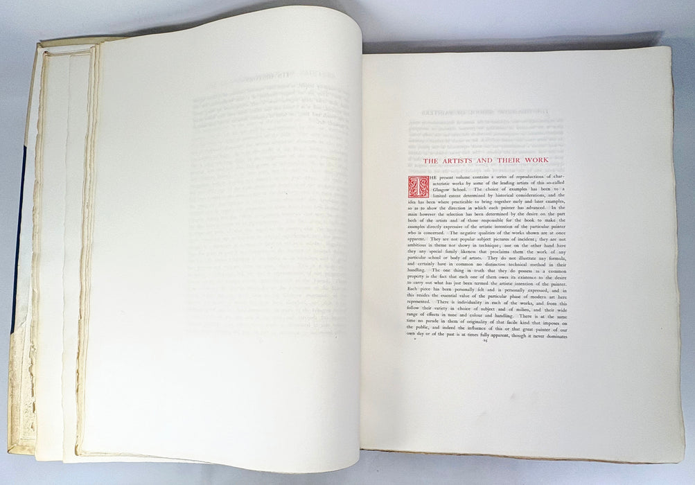 The Glasgow School of Painters, G. Baldwin Brown, Photogravures by J. Craig Annan, James Maclehose and Sons, 1908, Numbered Limited Edition of 100 Copies