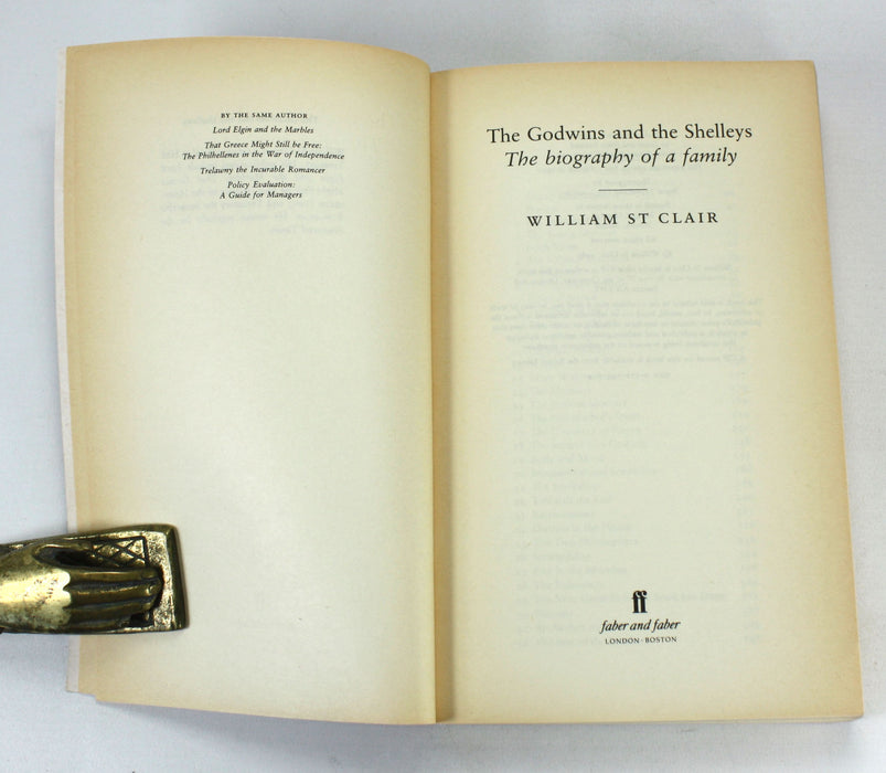 The Godwins and the Shelleys; The Biography of a Family, William St Clair, 1990