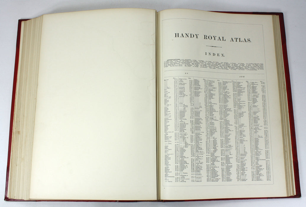 The Handy Royal Atlas of Modern Geography, Alexander Keith Johnston & G.H. Johnston, W. & A.K. Johnston, Limited, Edinburgh and London, 1908