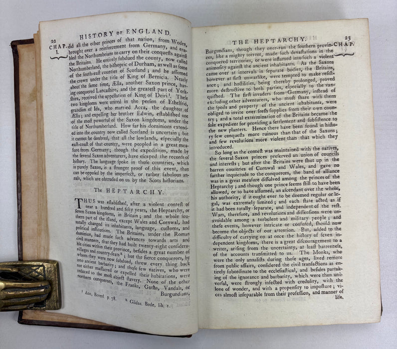 The History of England, from The Invasion of Julius Caesar to The Revolution in 1688, in Eight Volumes, by David Hume, Dublin, 1775