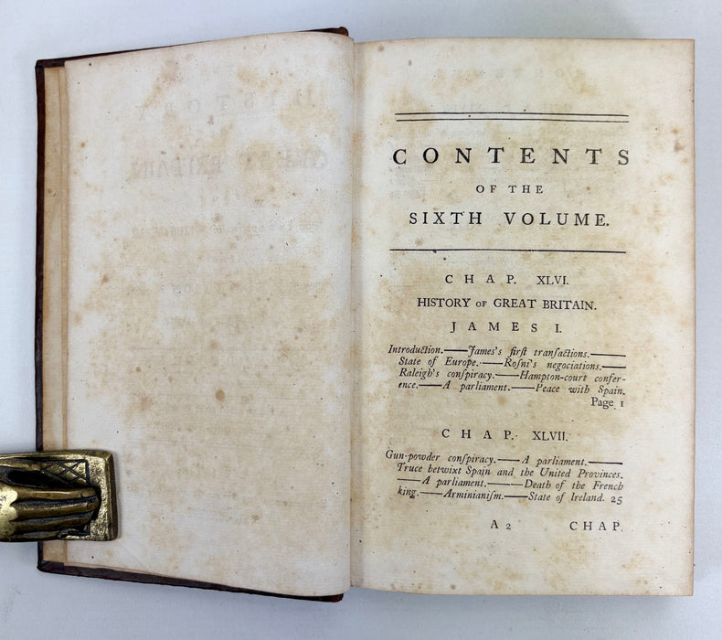 The History of England, from The Invasion of Julius Caesar to The Revolution in 1688, in Eight Volumes, by David Hume, Dublin, 1775