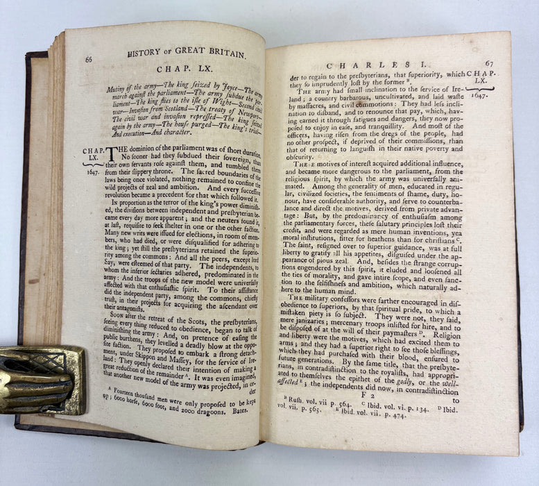 The History of England, from The Invasion of Julius Caesar to The Revolution in 1688, in Eight Volumes, by David Hume, Dublin, 1775