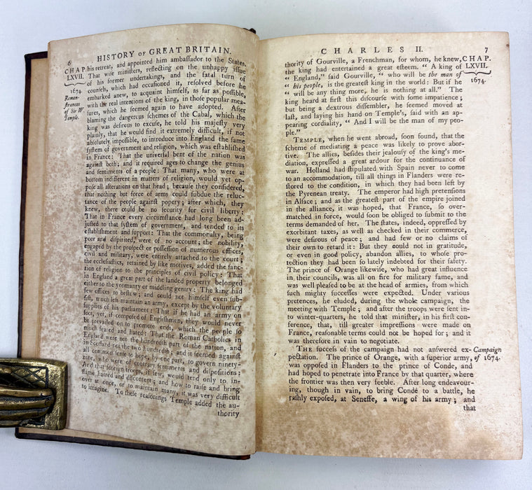 The History of England, from The Invasion of Julius Caesar to The Revolution in 1688, in Eight Volumes, by David Hume, Dublin, 1775