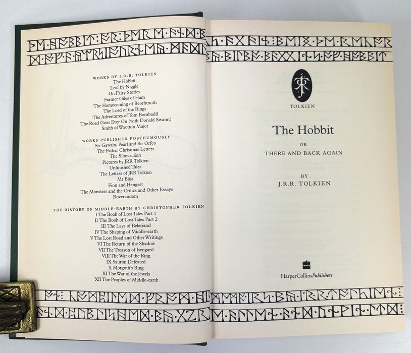 The Hobbit, or There and Back Again, J.R.R. Tolkien, HarperCollins, 1995