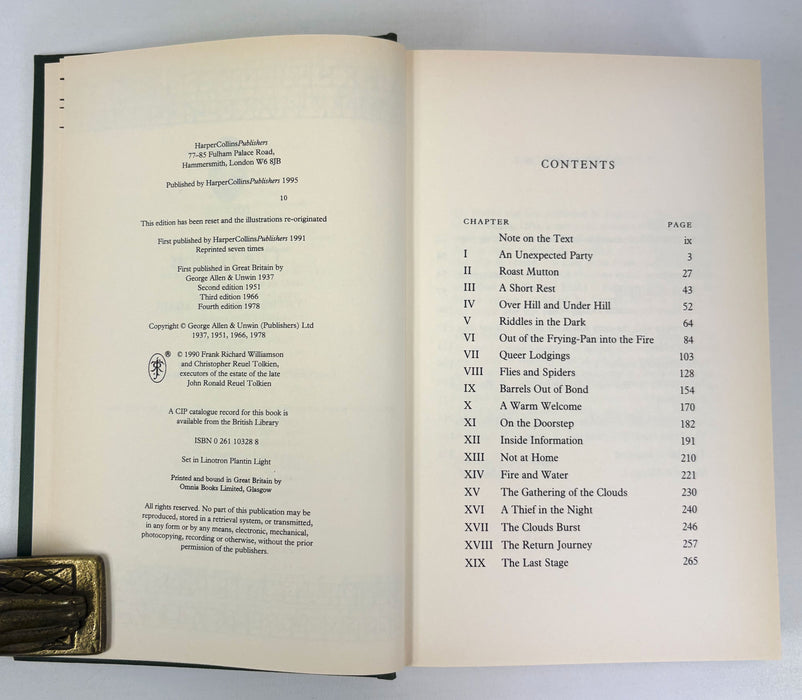 The Hobbit, or There and Back Again, J.R.R. Tolkien, HarperCollins, 1995