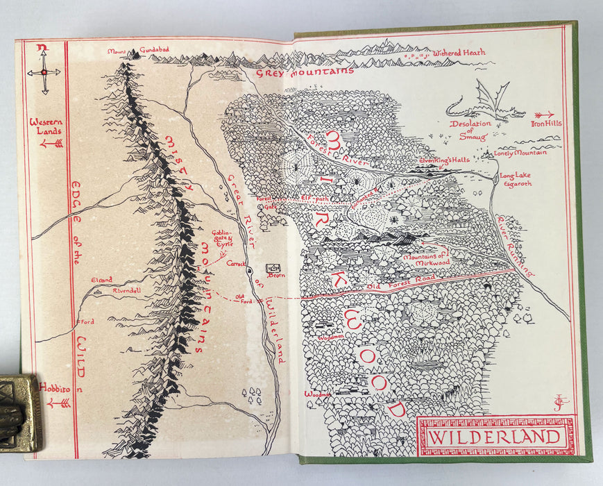 The Hobbit, or There and Back Again, J.R.R. Tolkien, Second edition, Thirteenth impression, 1961