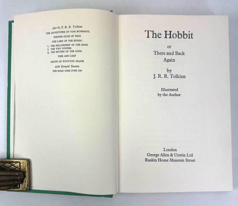 The Hobbit, or There and Back Again, J.R.R. Tolkien, Third edition, Tenth impression, 1975