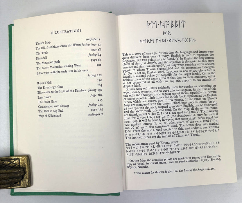 The Hobbit, or There and Back Again, J.R.R. Tolkien, Third edition, Tenth impression, 1975