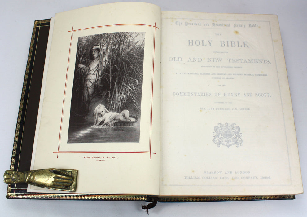The Holy Bible, Containing The Old and New Testaments, and the Commentaries of Henry and Scott, Rev. John McFarlane, c. 1880