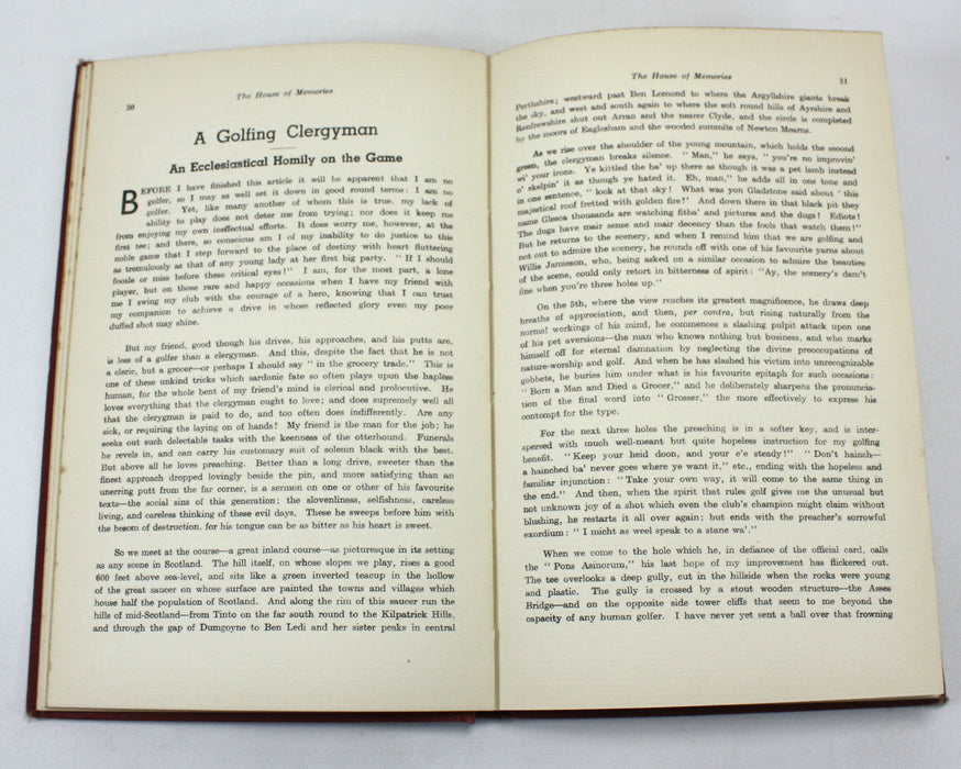 The House of Memories, Robert Murray, author inscribed, 1944
