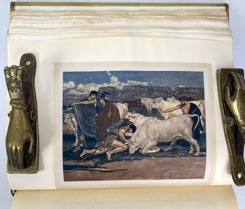 The Idyls of Theocritus; With Bion & Moschus. Translated by Andrew Lang. Illustrated by W. Russell Flint, Medici Society, 1922 limited edition in luxury custom binding