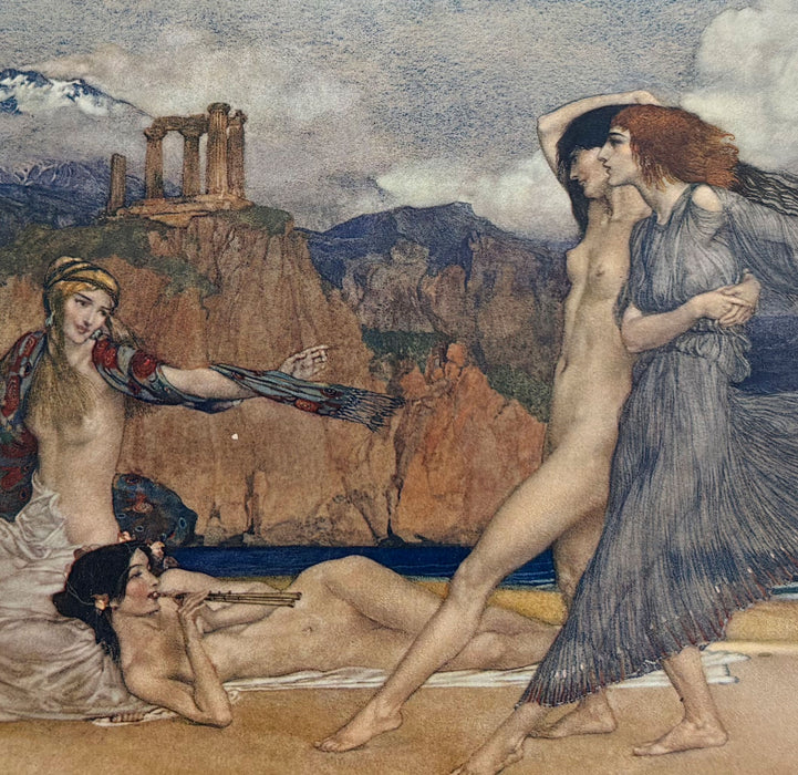 The Idyls of Theocritus; With Bion & Moschus. Translated by Andrew Lang. Illustrated by W. Russell Flint, Medici Society, 1922 limited edition in luxury custom binding