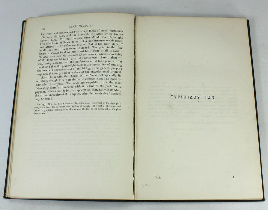 The Ion of Euripides, with a Translation into English Verse, A.W. Verrall, 1890