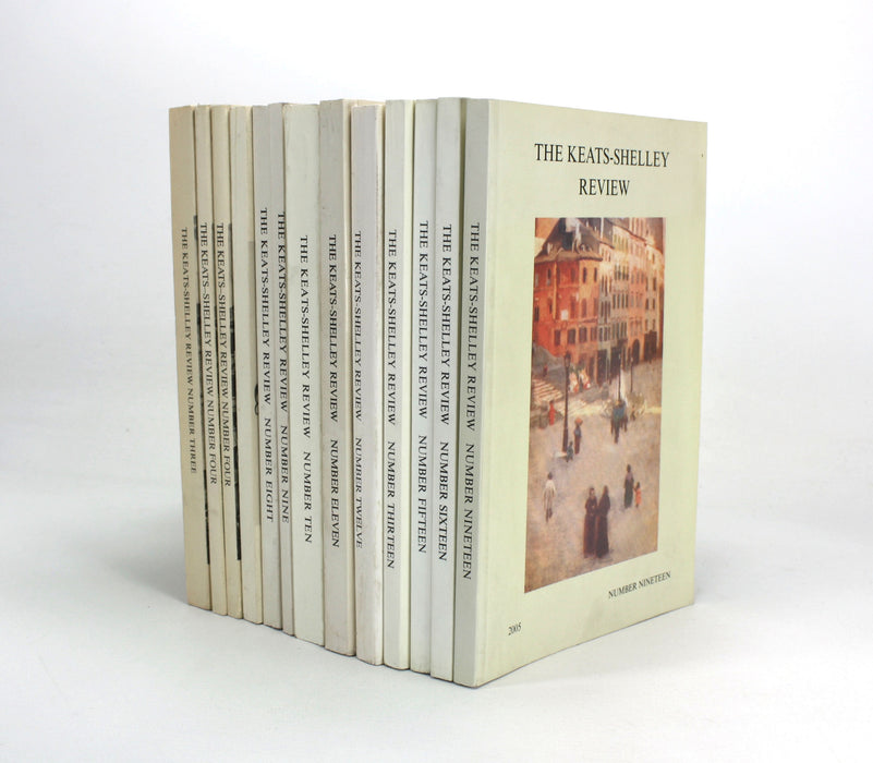 The Keats Shelley Review, 13 issues from the library of William St Clair (1988-2005)