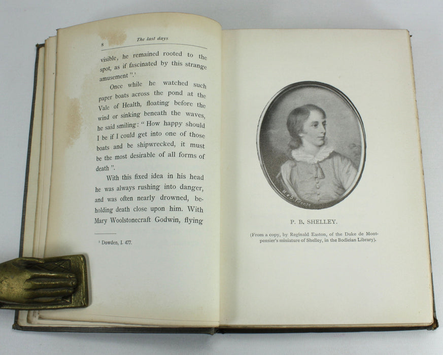 The Last Days of Percy Bysshe Shelley; New Details from Unpublished Documents, by Dr. Guido Biagi, 1898