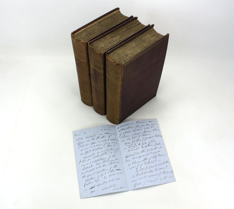 The Life and Times of Henry Lord Brougham, 3 Vols 1871, With Autograph Letter Signed