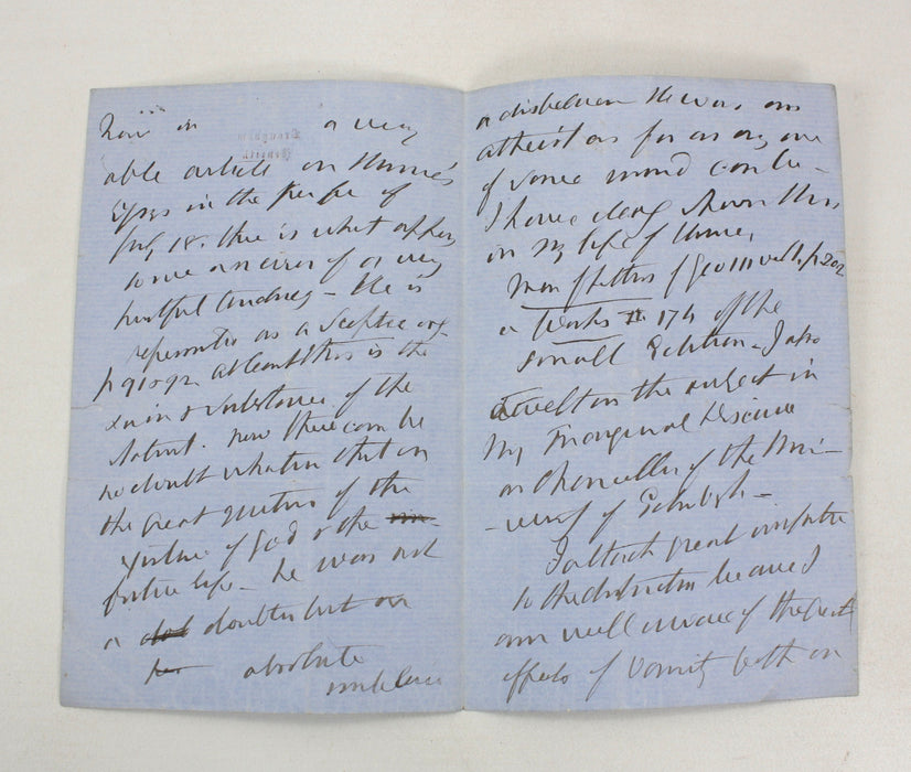 The Life and Times of Henry Lord Brougham, 3 Vols 1871, With Autograph Letter Signed
