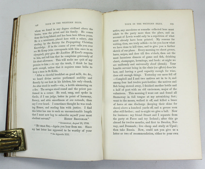The Life and Times of Henry Lord Brougham, 3 Vols 1871, With Autograph Letter Signed